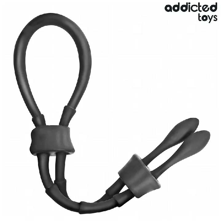 ADDICTED JUGUETES - CUERDA SILICONA AJUSTABLE PARA EL PENE