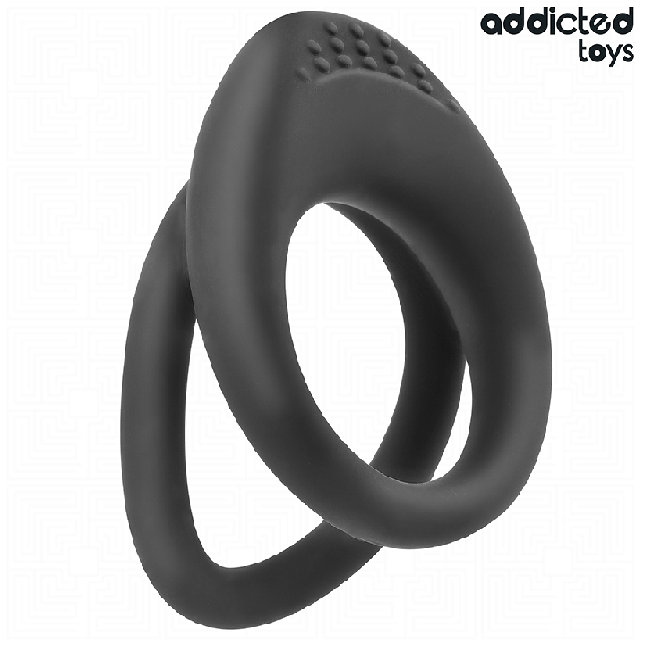 ADDICTED JUGUETES - ANILLO TEXTURIZADO DOBLE PARA EL PENE | VibraZon