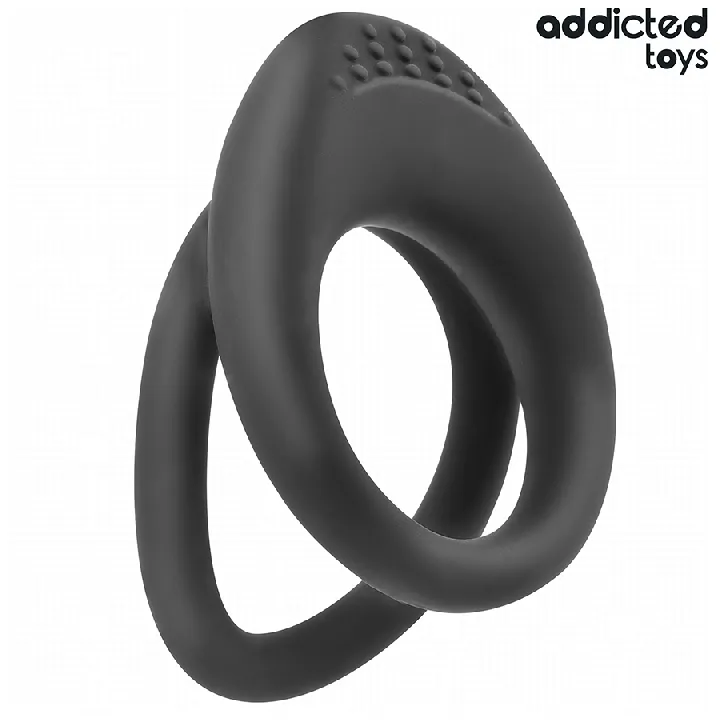 ADDICTED JUGUETES - ANILLO TEXTURIZADO DOBLE PARA EL PENE