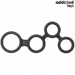 ADDICTED JUGUETES - ANILLO PARA EL PENE CON DIVISORES PARA TESTÍCULOS | VibraZon