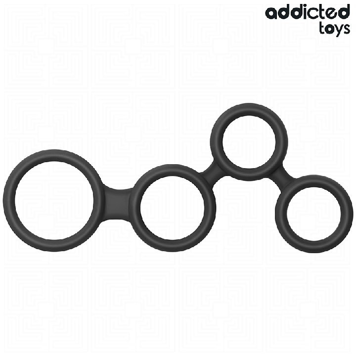 ADDICTED JUGUETES - ANILLO PARA EL PENE CON DIVISORES PARA TESTÍCULOS | VibraZon