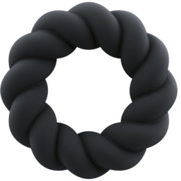 ROCKS- OFF - TWIST ANILLO MASTURBADOR SILICONA NEGRO | VibraZon
