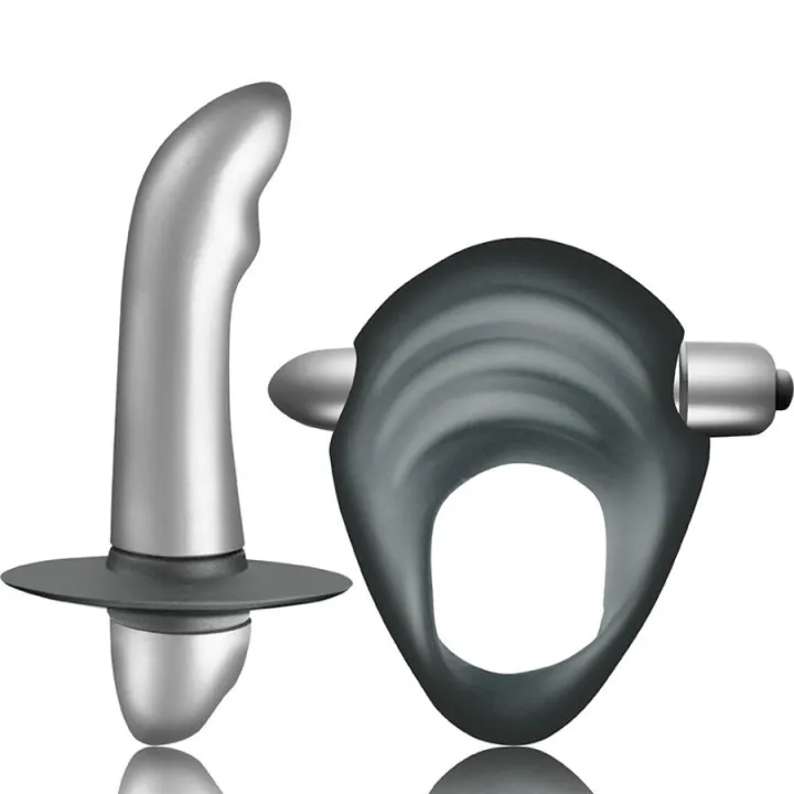 CLIMAXIMUM - ENTICE KIT ANILLO PARA PENE + VIBRADOR PRÓSTATA PRINCIPIANTES