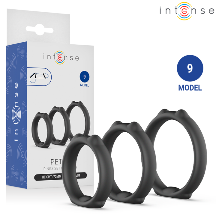 INTENSE - PETER SET DE 3 ANILLOS MODELO 9 | VibraZon