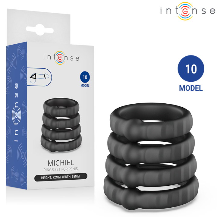 INTENSE - MICHIEL SET DE 4 ANILLOS MODELO 10 | VibraZon