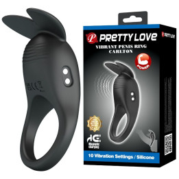 PRETTY LOVE - CARLTON ANILLO PARA PENE CON ESTIMULADOR DE CLÍTORIS | VibraZon