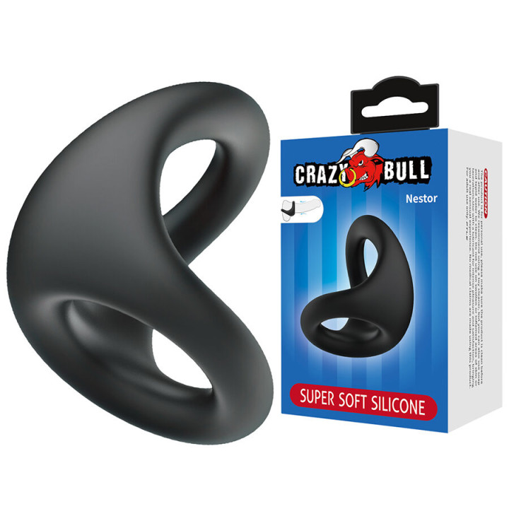 CRAZY BULL - NESTOR ANILLO ERGONÓMICO PARA PENE Y TESTÍCULOS | VibraZon