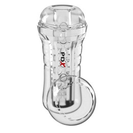 PDX ELITE - MASTURBADOR TRANSPARENTE VIEWTUBE PLUS SEE-THRU EZ-GRIP 21 CM | VibraZon