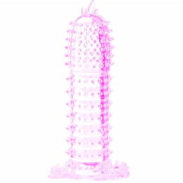 BAILE - FUNDA PARA PENE CON PUNTOS ESTIMULANTES ROSA 14 CM | VibraZon