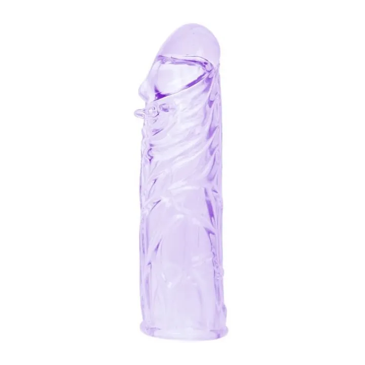BAILE - FUNDA LILA PARA EL PENE EN SILICONA ADAPTABLE 13 CM