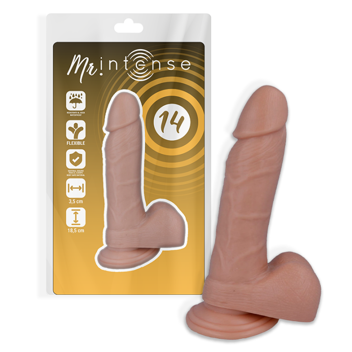 MR INTENSE - 14 PENE REALÍSTICO 18.5 CM -O- 3.8 CM | VibraZon