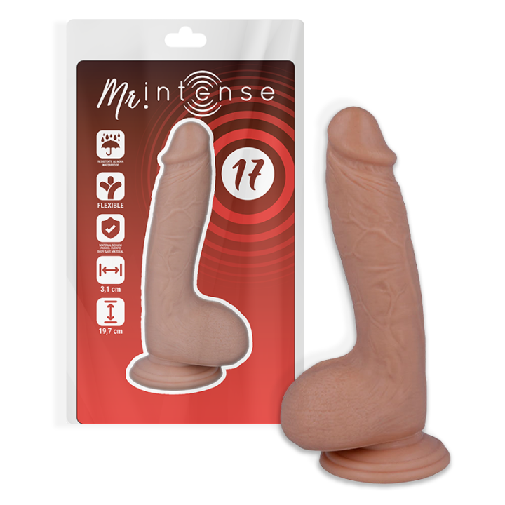 MR INTENSE - 17 PENE REALÍSTICO 19.7 CM -O- 4.1 CM | VibraZon