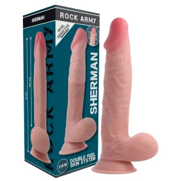ROCKARMY - SHERMAN DILDO REALISTA DOBLE DENSIDAD 24 CM -O- 4.62 CM