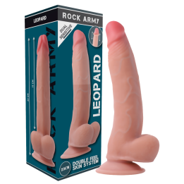 ROCKARMY - LEOPARD DILDO REALISTA DOBLE DENSIDAD 23 CM -O- 4.77 CM | VibraZon
