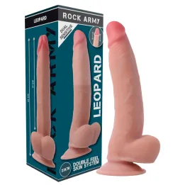 ROCKARMY - LEOPARD DILDO REALISTA DOBLE DENSIDAD 23 CM -O- 4.77 CM