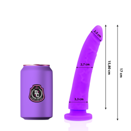 DELTA CLUB - DILDO REALISTA LILA SILICONA MEDICA 17 CM -O- 3 CM | VibraZon