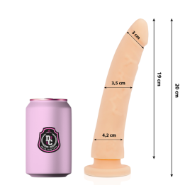 DELTA CLUB - DILDO REALISTA NATURAL SILICONA MEDICA 20 CM -O- 4 CM | VibraZon