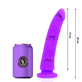 DELTA CLUB - DILDO REALISTA LILA SILICONA MEDICA 20 CM -O- 4 CM | VibraZon