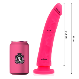 DELTA CLUB - DILDO REALISTA ROSA SILICONA MEDICA 23 CM -O- 4.5 CM | VibraZon