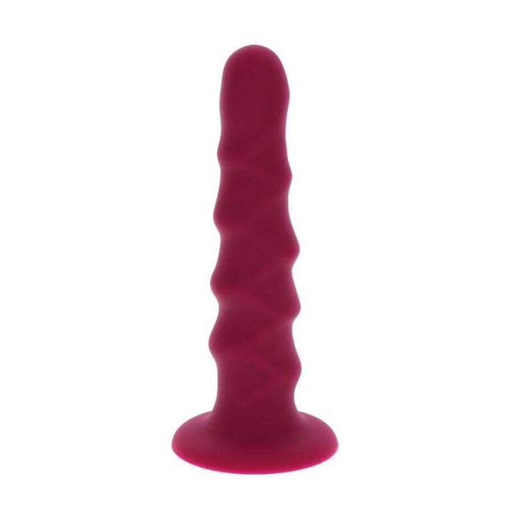 GET REAL - RIBBED DONG 12 CM ROJO | VibraZon
