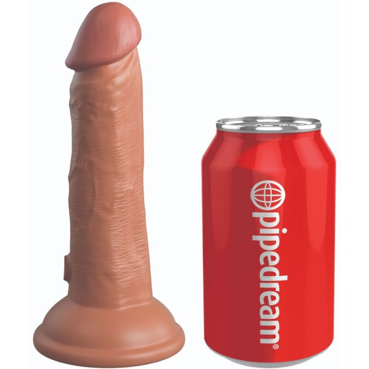 KING PENE - ÉLITE DILDO REALÍSTICO SILICONA 15.2 CM CARAMELO | VibraZon
