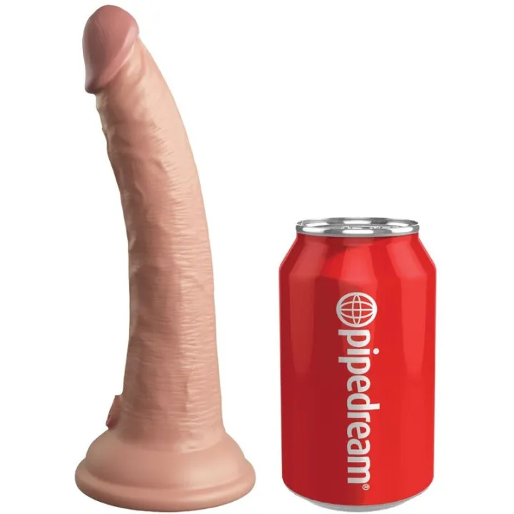 KING PENE - ÉLITE DILDO REALÍSTICO VIBRADOR & SILICONA CONTROL REMOTO 17.8 CM