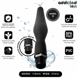 ADDICTED JUGUETES - LIMPIADOR ANAL CON ADAPTADOR UNIVERSAL MODELO 2 | VibraZon