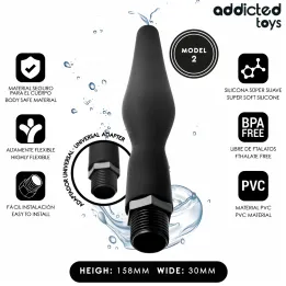 ADDICTED JUGUETES - LIMPIADOR ANAL CON ADAPTADOR UNIVERSAL MODELO 2