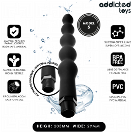 ADDICTED JUGUETES - LIMPIADOR ANAL CON ADAPTADOR UNIVERSAL MODELO 5 | VibraZon