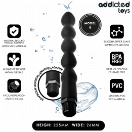 ADDICTED JUGUETES - LIMPIADOR ANAL CON ADAPTADOR UNIVERSAL MODELO 6 | VibraZon
