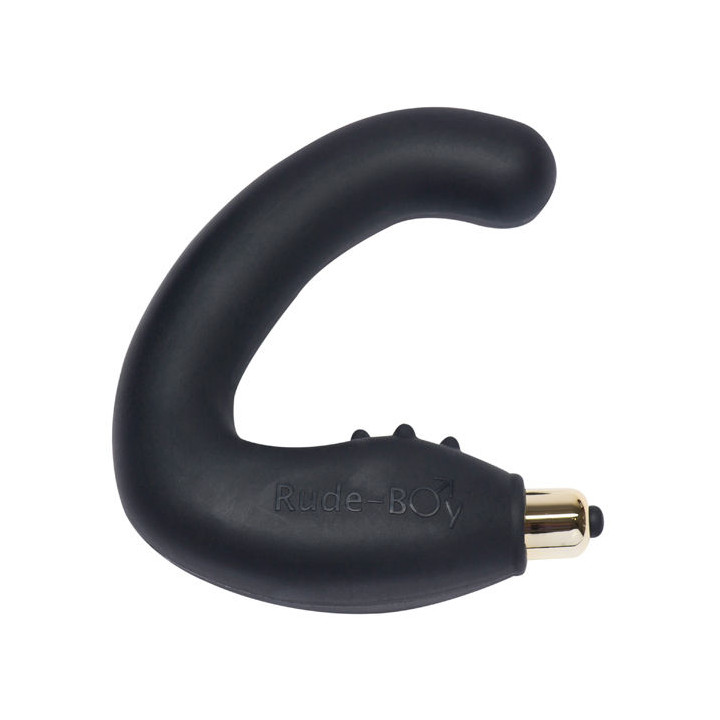ROCKS-OFF - RUDE-BOY MASAJEADOR DEL PUNTO G MASCULINO 7 V NEGRO | VibraZon