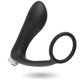 ADDICTED JUGUETES - VIBRADOR PROSTÁTICO RECARGABLE MODEL 1 - NEGRO | VibraZon