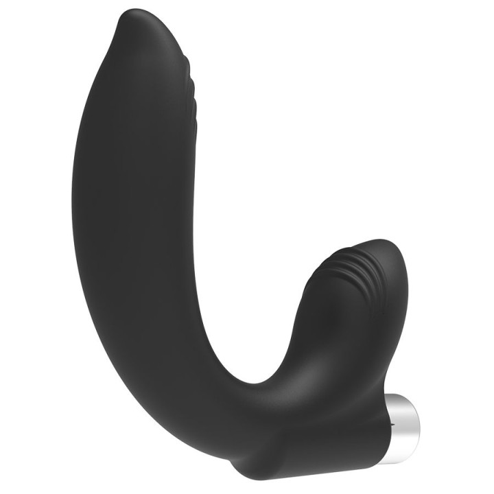 ADDICTED JUGUETES - VIBRADOR PROSTÁTICO RECARGABLE MODEL 7 - NEGRO | VibraZon