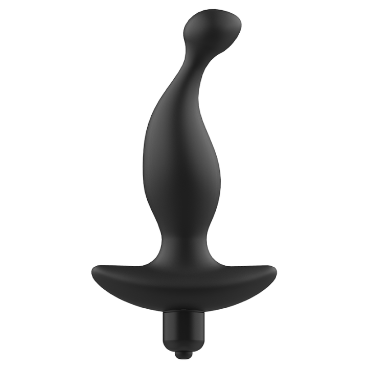ADDICTED JUGUETES - MASAJEADOR ANAL CON VIBRACIÓN NEGRO MODELO 1 | VibraZon