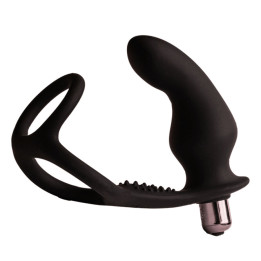 ROCKS- OFF - RO- ZEN RRO PLUG ANAL CON ANILLO VIBRADOR PARA EL PENE NEGRO | VibraZon