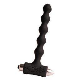 ROCKS- OFF - PETITE SENSATIONS PEARLS PLUG ANAL VIBRADOR NEGRO | VibraZon