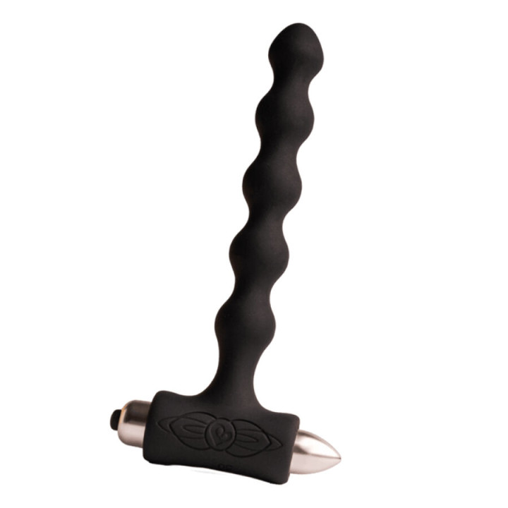 ROCKS- OFF - PETITE SENSATIONS PEARLS PLUG ANAL VIBRADOR NEGRO | VibraZon