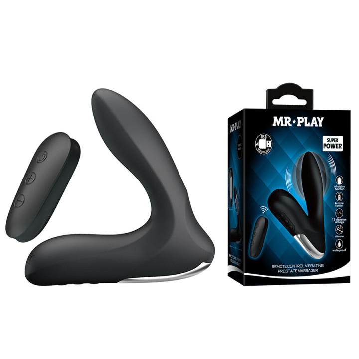 MR PLAY - MASAJEADOR DE PRÓSTATA CON VIBRACIÓN CONTROL REMOTO | VibraZon