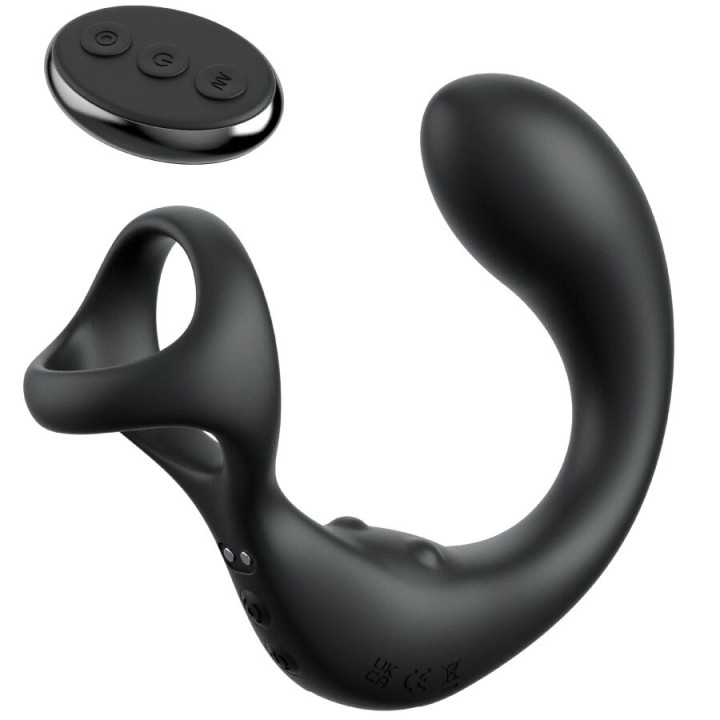 MASAJEADOR DE PRÓSTATA CON ANILLO VIBRADOR Y CONTROL REMOTO | VibraZon