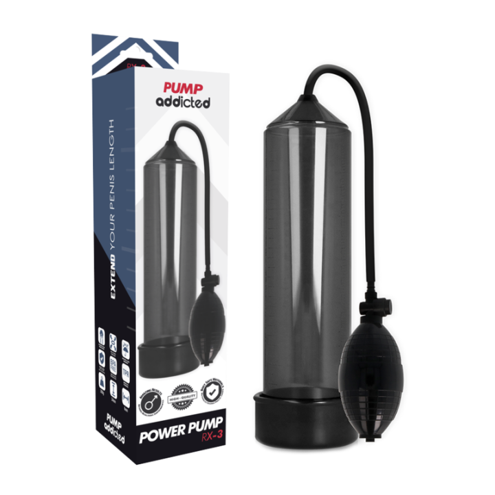 BOMBA ADDICTED - RX3 BOMBA ERECCIÓN NEGRO | VibraZon