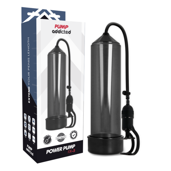 BOMBA ADDICTED - BOMBA ERECCIÓN RX5 NEGRO | VibraZon