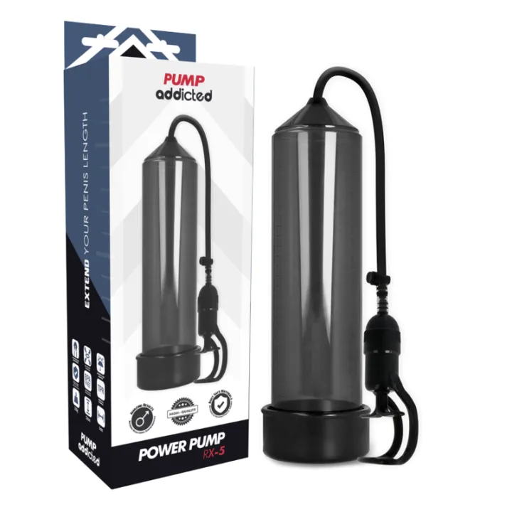 BOMBA ADDICTED - BOMBA ERECCIÓN RX5 NEGRO