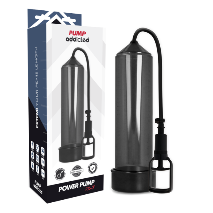 BOMBA ADDICTED - BOMBA ERECCIÓN RX7 NEGRO | VibraZon