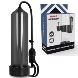 BOMBA ADDICTED - BOMBA ERECCIÓN RX5 NEGRO CON VIBRADOR | VibraZon