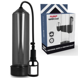 BOMBA ADDICTED - BOMBA ERECCIÓN RX7 NEGRO CON VIBRADOR | VibraZon