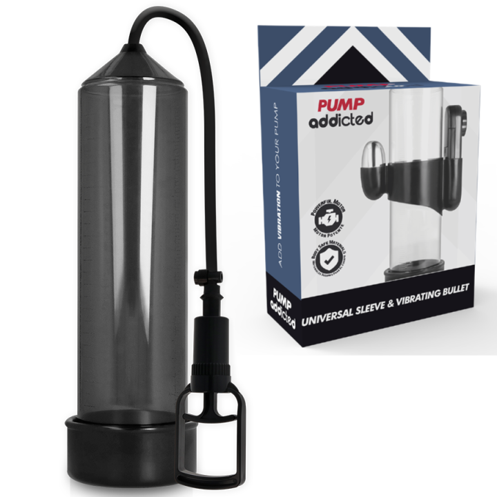 BOMBA ADDICTED - BOMBA ERECCIÓN RX7 NEGRO CON VIBRADOR | VibraZon