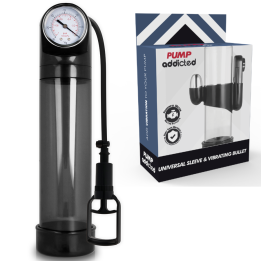 BOMBA ADDICTED - BOMBA ERECCIÓN RX9 NEGRO CON VIBRADOR | VibraZon