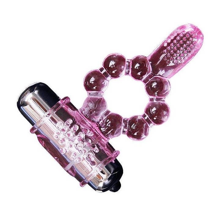 BAILE - ANILLO SILICONA 10 RITMOS LENGUA CON VIBRACIÓN ROSA | VibraZon