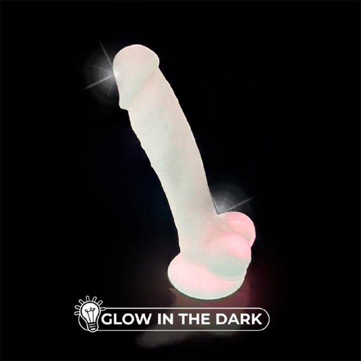 Dildo Dual density Brilla en la Oscuridad Mod 1 - 7 de Silexd | VibraZon