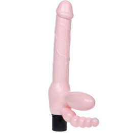BAILE - ARNÉS SIN CUERDA TPR CON VIBRACIÓN Y ESTIMULACION ANAL 25.4 CM | VibraZon
